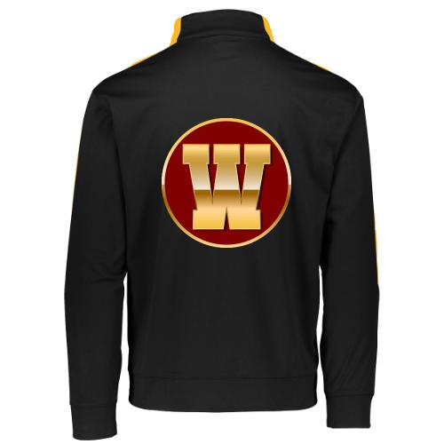 Letter W – Capital Varsity Alphabet Monogram - Augusta Sportswear Adult Medalist 2.0 Pullover