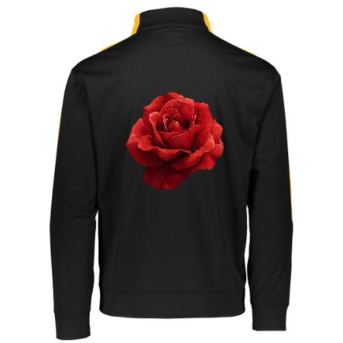 Rose: Crimson Dew Bloom - Augusta Sportswear Adult Medalist 2.0 Pullover