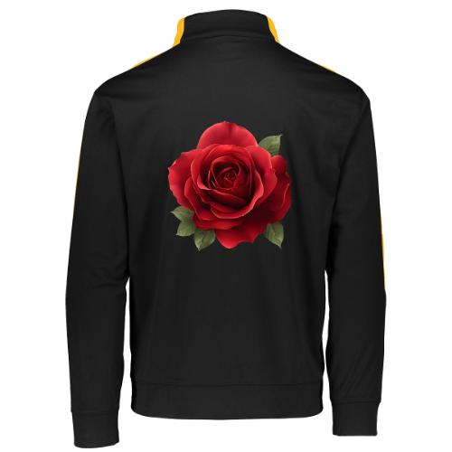 Rose: Crimson Bloom Elegance - Augusta Sportswear Adult Medalist 2.0 Pullover