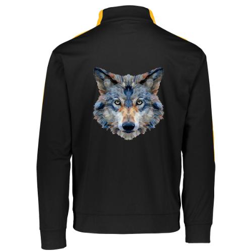 Wolf: Chromatic Wild Gaze - Augusta Sportswear Adult Medalist 2.0 Pullover