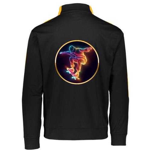 Skateboarding: Midnight Neon Skater - Augusta Sportswear Adult Medalist 2.0 Pullover