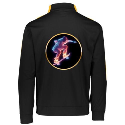 Skateboarding: Neon Skate Orbit - Augusta Sportswear Adult Medalist 2.0 Pullover