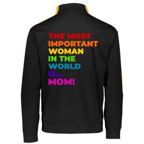 Mom: The Most Important Woman in the World - Augusta Sportswear Adult Medalist 2.0 Pullover
