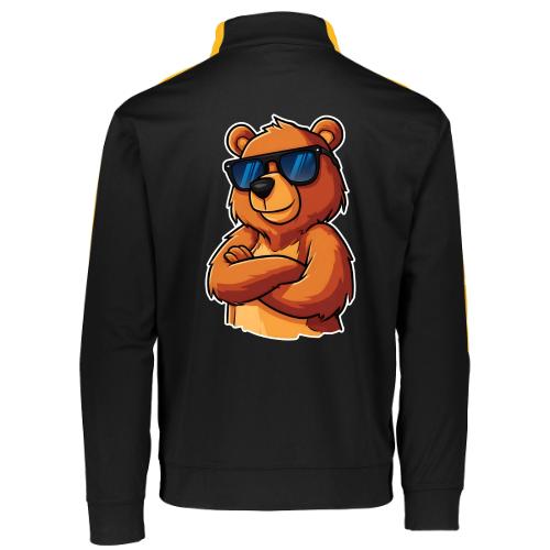 Cool Bear Sunglasses Cartoon Design - Augusta Sportswear Adult Medalist 2.0 Pullover