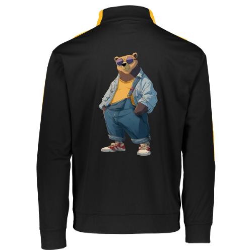 Fashion Streetwear Bear Cartoon Art - Augusta Sportswear Adult Medalist 2.0 Pullover
