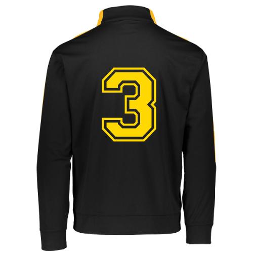 Number 3 in a classic athletic collegiate font - Augusta Sportswear Adult Medalist 2.0 Pullover