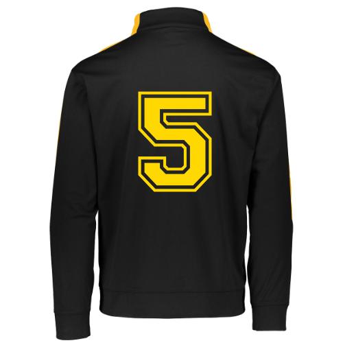 Number 5 in a classic athletic collegiate font - Augusta Sportswear Adult Medalist 2.0 Pullover