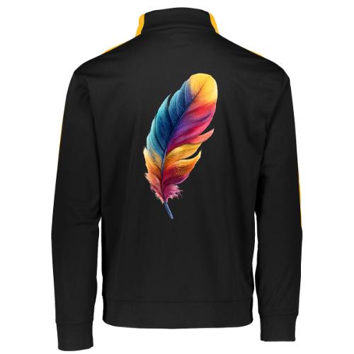 Rainbow Flight Feather - Augusta Sportswear Adult Medalist 2.0 Pullover