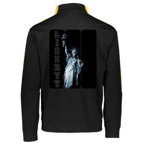 USA: Vertical Liberty - Augusta Sportswear Adult Medalist 2.0 Pullover