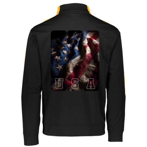 USA: Worn Stars and Stripes - Augusta Sportswear Adult Medalist 2.0 Pullover