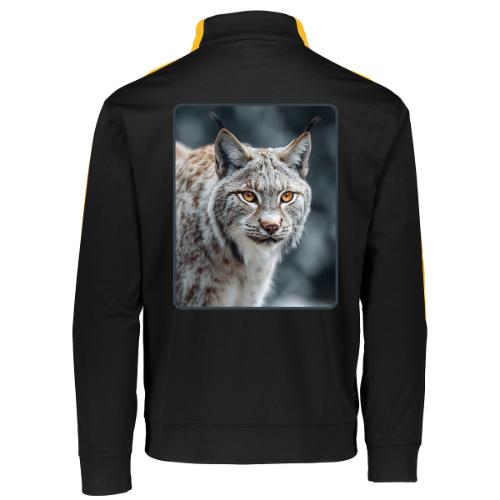 Lynx Portrait Piercing Eyes Design - Augusta Sportswear Adult Medalist 2.0 Pullover