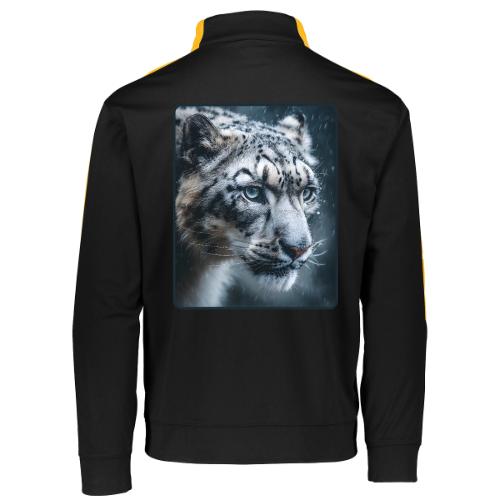 Snow Leopard Blue Eyes Design - Augusta Sportswear Adult Medalist 2.0 Pullover