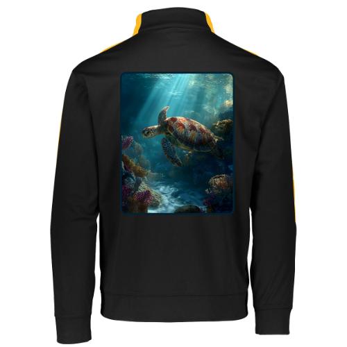 Sea Turtle Coral Reef Design - Augusta Sportswear Adult Medalist 2.0 Pullover