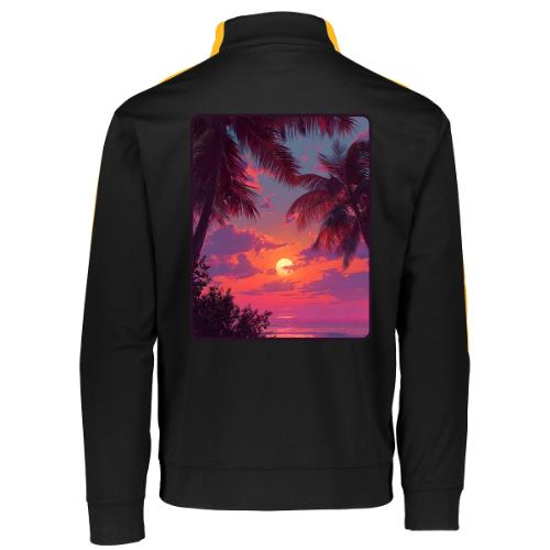 Tropical Sunset Palm Silhouette Design - Augusta Sportswear Adult Medalist 2.0 Pullover
