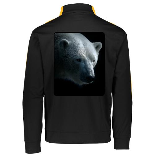 Polar Bear Close-Up Wildlife Design - Augusta Sportswear Adult Medalist 2.0 Pullover