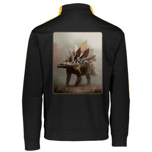 Stegosaurus Misty Forest Design - Augusta Sportswear Adult Medalist 2.0 Pullover