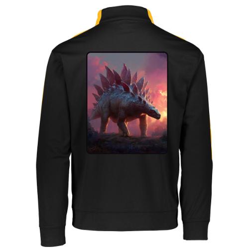 Stegosaurus Sunset Forest Design - Augusta Sportswear Adult Medalist 2.0 Pullover