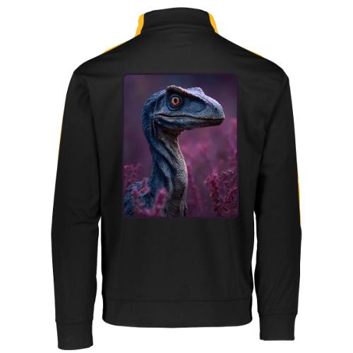 Blue Velociraptor Portrait Design - Augusta Sportswear Adult Medalist 2.0 Pullover