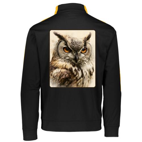 Great Horned Owl Watercolor Design - Augusta Sportswear Adult Medalist 2.0 Pullover