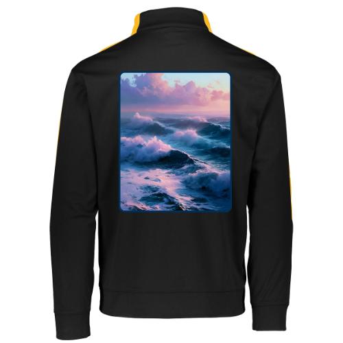 Dreamy Pastel Ocean Sunset Art - Augusta Sportswear Adult Medalist 2.0 Pullover