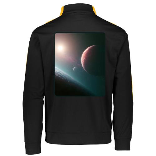Deep Space Planet Horizon Art - Augusta Sportswear Adult Medalist 2.0 Pullover