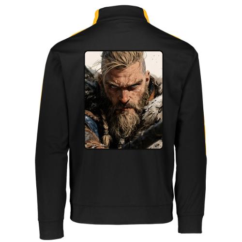 Fierce Viking Warrior Portrait - Augusta Sportswear Adult Medalist 2.0 Pullover