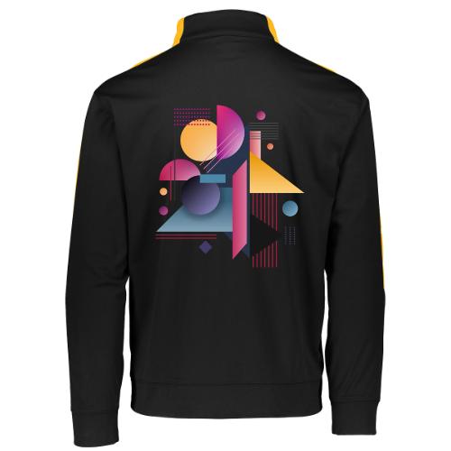 Color Pulse Geometry - Augusta Sportswear Adult Medalist 2.0 Pullover
