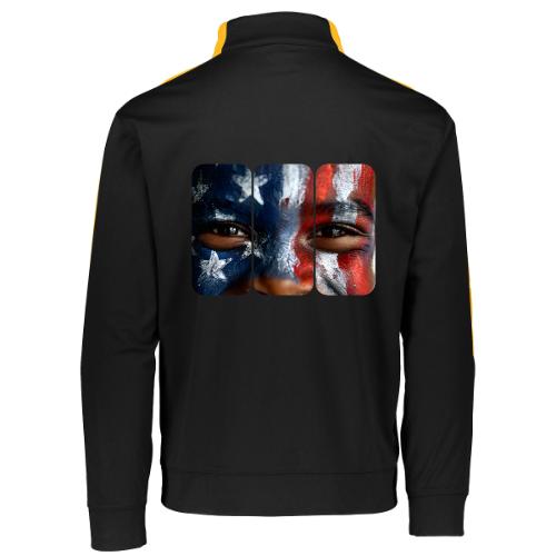 USA: Three Panels of Pride - Augusta Sportswear Adult Medalist 2.0 Pullover