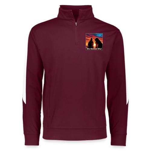 Who Rescued Who- Winter Version - Augusta Sportswear Adult Medalist 2.0 Pullover