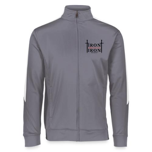Iron Sharpens Iron - Proverbs 27:17 (Black & Red) - Augusta Sportswear Unisex 2.0 Medalist Jacket