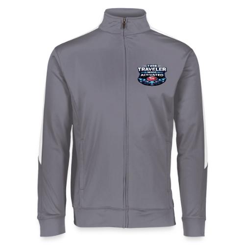 Time Traveler Mode – Futuristic Neon Sci-Fi Tee - Augusta Sportswear Unisex 2.0 Medalist Jacket