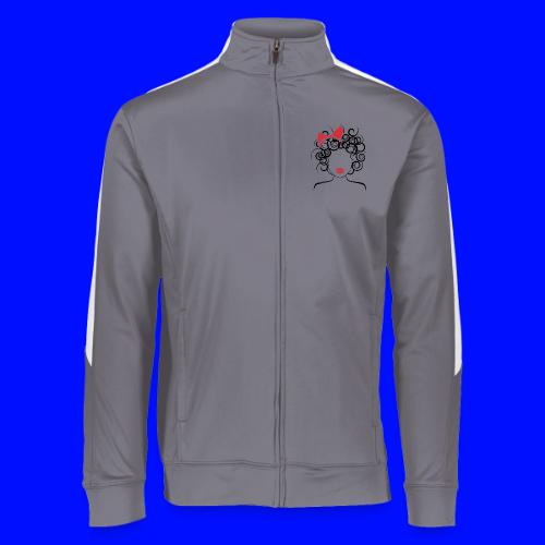 Curly Girl with Red Bow - Augusta Sportswear Unisex 2.0 Medalist Jacket