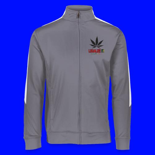Legalize it tshirt Cannabis On Fire Cannabis Wear - Augusta Sportswear Unisex 2.0 Medalist Jacket