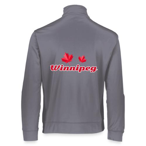 Winnipeg with two red maple leaves - Augusta Sportswear Unisex 2.0 Medalist Jacket