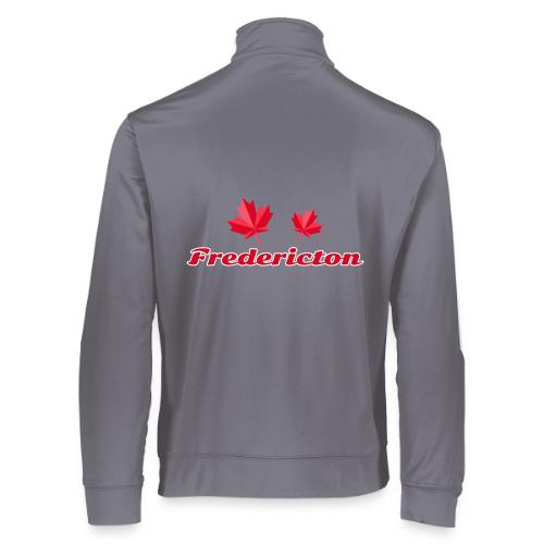 Fredericton with two red maple leaves - Augusta Sportswear Unisex 2.0 Medalist Jacket