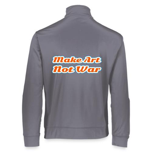 Make Art Not War — Peaceful Creativity Script - Augusta Sportswear Unisex 2.0 Medalist Jacket