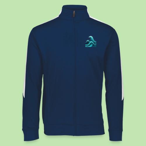 Dynamic Ocean Wave Illustration - Augusta Sportswear Unisex 2.0 Medalist Jacket