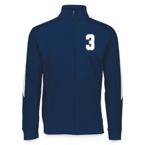 White Number 3 – Varsity Font - Augusta Sportswear Unisex 2.0 Medalist Jacket
