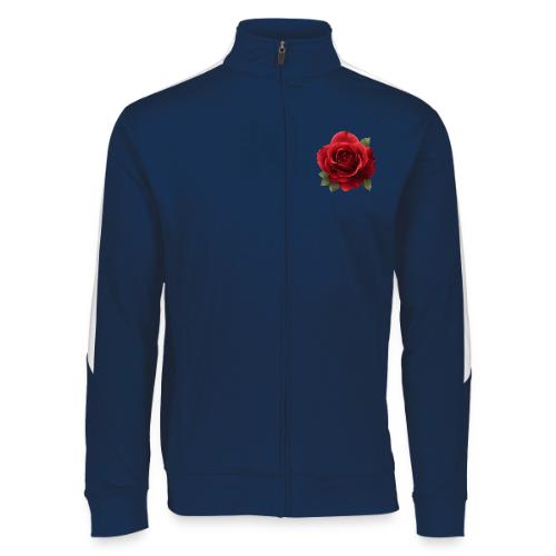 Rose: Crimson Bloom Elegance - Augusta Sportswear Unisex 2.0 Medalist Jacket