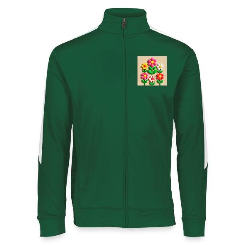 3D Flowers and Butterflies in Amber, Floral Design - Augusta Sportswear Unisex 2.0 Medalist Jacket