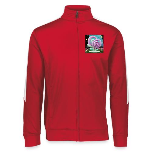 Lila Bloom | Double Floral Eco-Inspired Art - Augusta Sportswear Unisex 2.0 Medalist Jacket