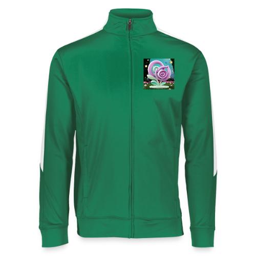 Lila Bloom | Double Floral Eco-Inspired Art - Augusta Sportswear Unisex 2.0 Medalist Jacket