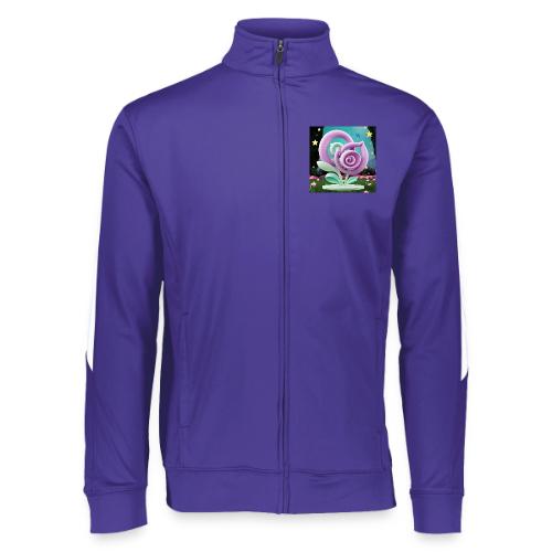 Lila Bloom | Double Floral Eco-Inspired Art - Augusta Sportswear Unisex 2.0 Medalist Jacket