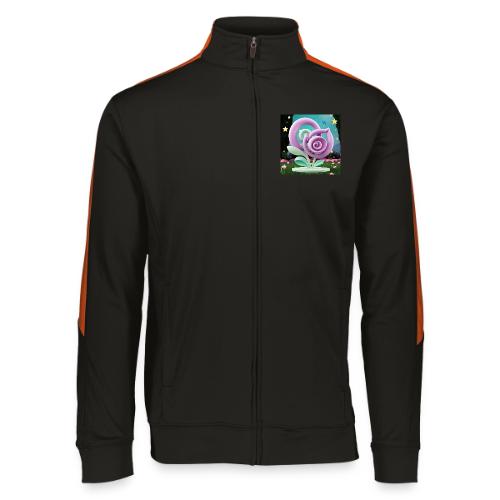 Lila Bloom | Double Floral Eco-Inspired Art - Augusta Sportswear Unisex 2.0 Medalist Jacket