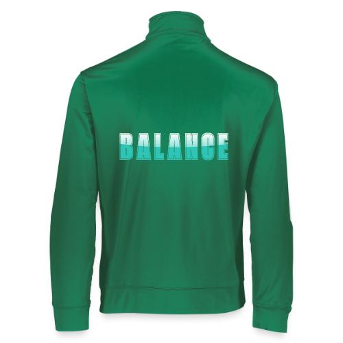 BALANCE Calm Teal Minimal Word Art Design - Augusta Sportswear Unisex 2.0 Medalist Jacket