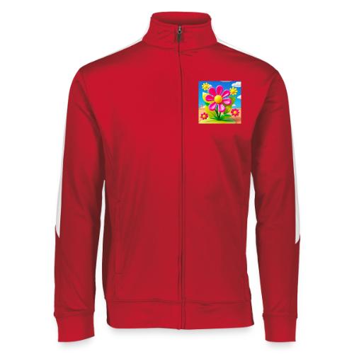 Pink Floral Peace | Sky & Nature Design - Augusta Sportswear Unisex 2.0 Medalist Jacket