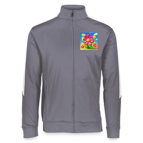 Pink Floral Peace | Sky & Nature Design - Augusta Sportswear Unisex 2.0 Medalist Jacket