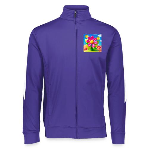 Pink Floral Peace | Sky & Nature Design - Augusta Sportswear Unisex 2.0 Medalist Jacket