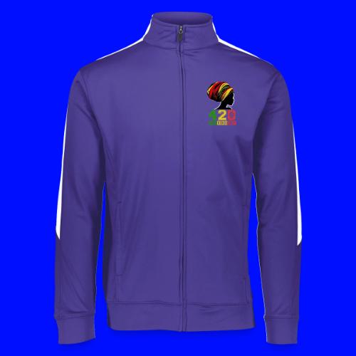 420 Day Women OnFire Weed Marijuana funny design - Augusta Sportswear Unisex 2.0 Medalist Jacket