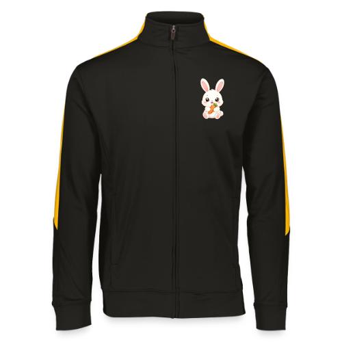 Cute Bunny Rabbit Holding Carrot – Kawaii Easter - Augusta Sportswear Unisex 2.0 Medalist Jacket